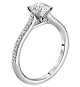14K “Luminaire” Classic Diamond Engagement Ring