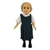 18" Doll Uniform - Green Wool Jumper with Shirt