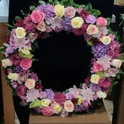 Spring Floral Sympathy Wreath