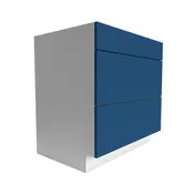 Manhattan Cobalt Blue Drawer Base 3-Drawer Cabinet