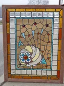 Amazing Aesthetic Movement styled window with Jewels and Bevels