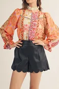 Abilene Mix Print Blouse *S-L*