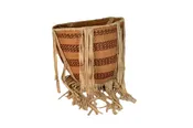Apache Burden Basket with Hide Fringe
