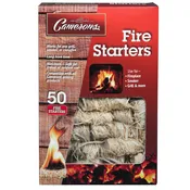 Fire Starters (Set of 50)- All Natural Firelighters Easily Light any Barbecue, Grill, Fireplace, or Campfire