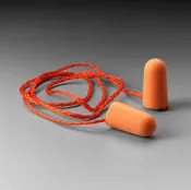 3M 1110 UF Foam Ear Plugs Corded (NRR 29) (Case of 500 Pairs)