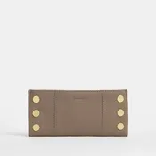 110 North Wallet - Sculpted Taupe/Brushed Gold