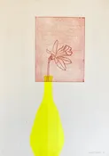 Derrick Greaves 1968 Signed Limited Edition Lithograph VASE