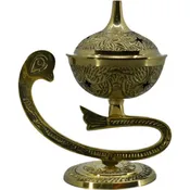 4" Peacock Brass Incense Burner