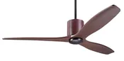 Modern Fan Company LeatherLuxe DC 54″ Dark Bronze Chocolate Ceiling Fan with Mahogany Blades and Remote