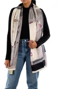 100% Silk Equestrian Print Scarf- SILK2608