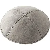 A26 - MEDIUM GREY SUEDE KIPPAH