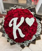 100 ROSES WITH BABY’S BREATH