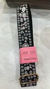Floral Guitar Strap - pink