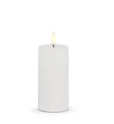 2 x 4” white pillar candle
