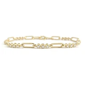 3-Stone Diamond Chain Bracelet — Salvatore & Co.