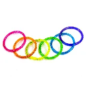 Liquid Glitter Bracelet Set of 12