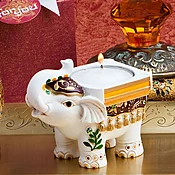 Good Luck Elephant Candle Holders