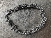 Chainmaille barbed wire bracelet