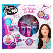 Shimmer 'n Sparkle Glitter & Gem Lip Gloss Lockets