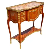19th Century French Inlaid Kingwood Serving Table