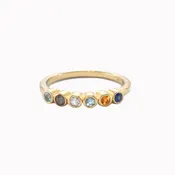 6 Stone "Always" Stack Ring