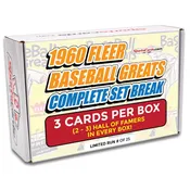 1960 FLEER BASEBALL GREATS COMPLETE SET BREAK - 3 CARDS PER BOX! 2-3 HOF IN EVERY BOX!