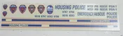 1/24th scale N-Y-C Housing Police Decals
