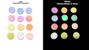 28mm Fusible Dichroic Pastel Colors Precut Glass Circles - 90 COE, 3mm