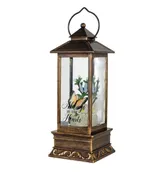 ALWAYS IN OUR HEARTS LIGHTED GLITTER LANTERN