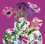 Anemones in Ginger Jar