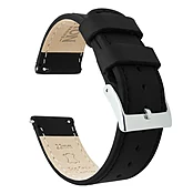 Amazfit Bip Black Leather Stitching Watch Band