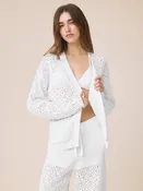 Beckham Crochet Open Cardigan