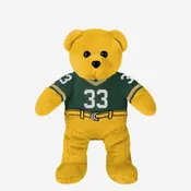 Aaron Jones Green Bay Packers Team Beans Embroidered Player Bear