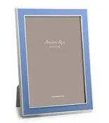 Addison Ross Periwinkle Blue Enamel & Silver Frame - 5x7
