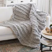 12 Hour Luxurious Chunky Throw Blanket Crochet Pattern - Digital Download