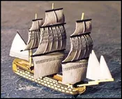 120 Gun Ship-of-the-line (L'Ocean) - Full Sails