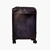 AG Blue Leather Cabin Trolley.