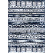 Abbey Tribal Striped Indoor/Outdoor Area Rug