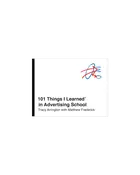 101 Things I Learned in Advertising School