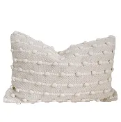 Lida Neutral Pom Pom Lumbar Pillow