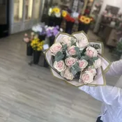 One Dozen Roses Wrapped