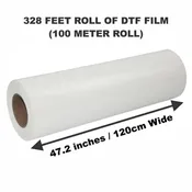 47.2” x 328 Feet Roll Of DTF Film - Double Sided Instant Hot Peel