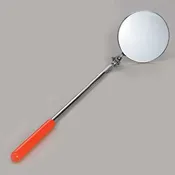 3 3⁄4" Round Inspection Mirror with Handle - S-2L