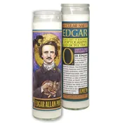 Edgar Allan Poe Secular Saint Candle