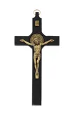 10" BLACK/GOLD CRUCIFIX