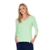 3/4 Sleeve Logo Fem T