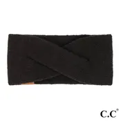 Black Recycled Yarn Headwrap