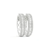 Baguette Diamond Hoop Earrings — Salvatore & Co.
