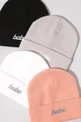 BABE EMBROIDERY KNIT BEANIE