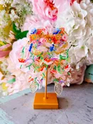 ALICIA ACRYLIC FLORAL BRANCH EARRINGS